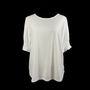 W5 Pom Pom Polka dot texture Blouse size Medium